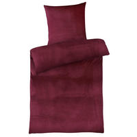 WINTER-BETTWÄSCHE 135x200 Cashmere-Touch Warmer Winter Bettbezug Kuschelig Bordeaux - Bordeaux, Textil (135/200cm) - Carpe Sonno