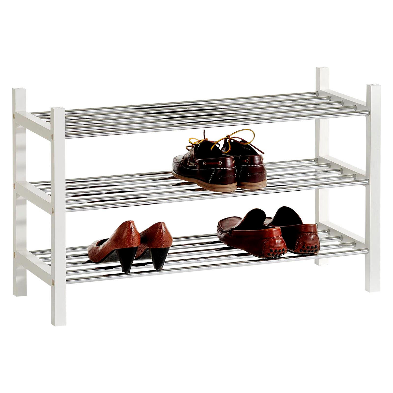 IDIMEX SCHUHREGAL Weiß 77cm × 30cm × 48cm