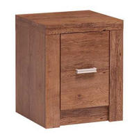 NACHTTISCH Indianapolis I-24 45 x 55 x 42 cm Esche hell - Braun, Holzwerkstoff/Metall (45/55/42cm) - Koseto