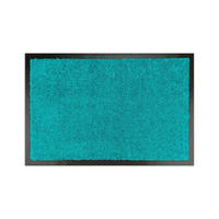 FUSSMATTEN FÜR INNEN & AUßEN TÜRMATTE - Petrol, Textil (60/90cm) - WohnDirect