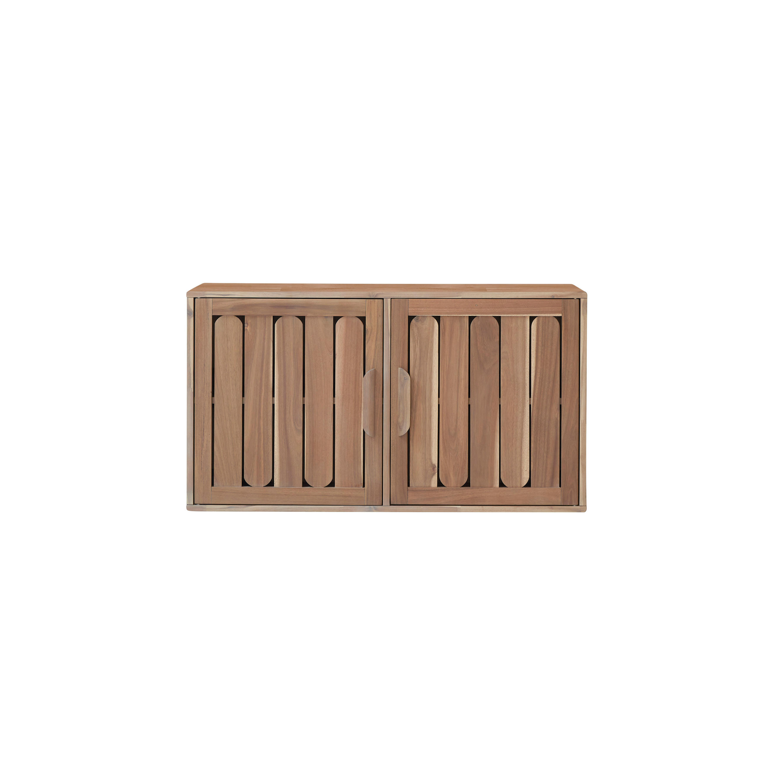 BADEZIMMERMÖBEL Lila Natur aus Akazie - Naturfarben, Holz (120/65/40cm) - Tikamoon