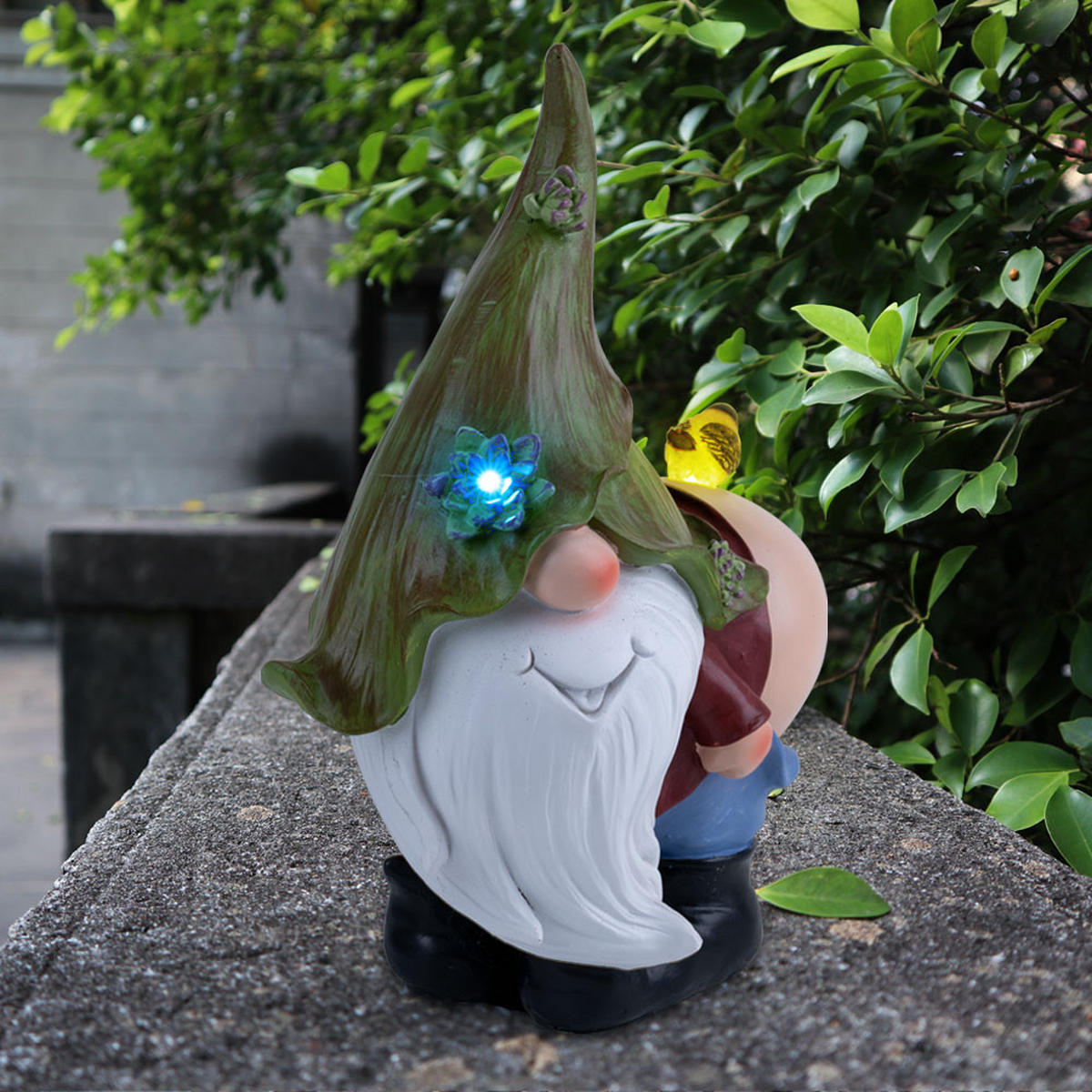 LED AUSSENLEUCHTE Gartenzwerg Bunt - Multicolor, Kunststoff (25.5/14.5/33.5cm) - Globo Lighting