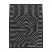 OUTDOORTEPPICH Geometrisch Anthrazit 120 x 160 cm - Anthrazit, Kunststoff (120/160cm) - TT Home