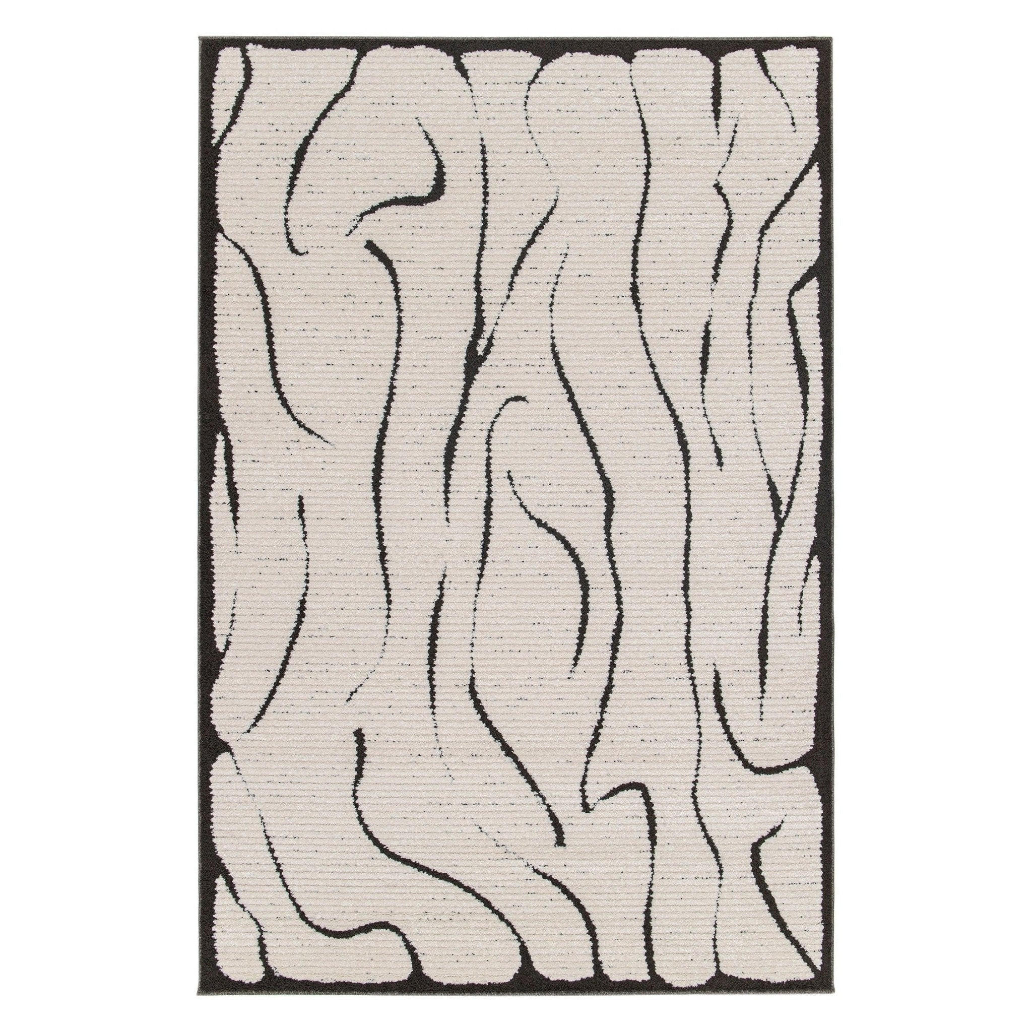 TEPPICH ultrafein mit Skulptureffekt schwarz - Schwarz, Textil (200/290cm) - AFK Living
