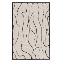 TEPPICH ultrafein mit Skulptureffekt schwarz - Schwarz, Textil (200/290cm) - AFK Living