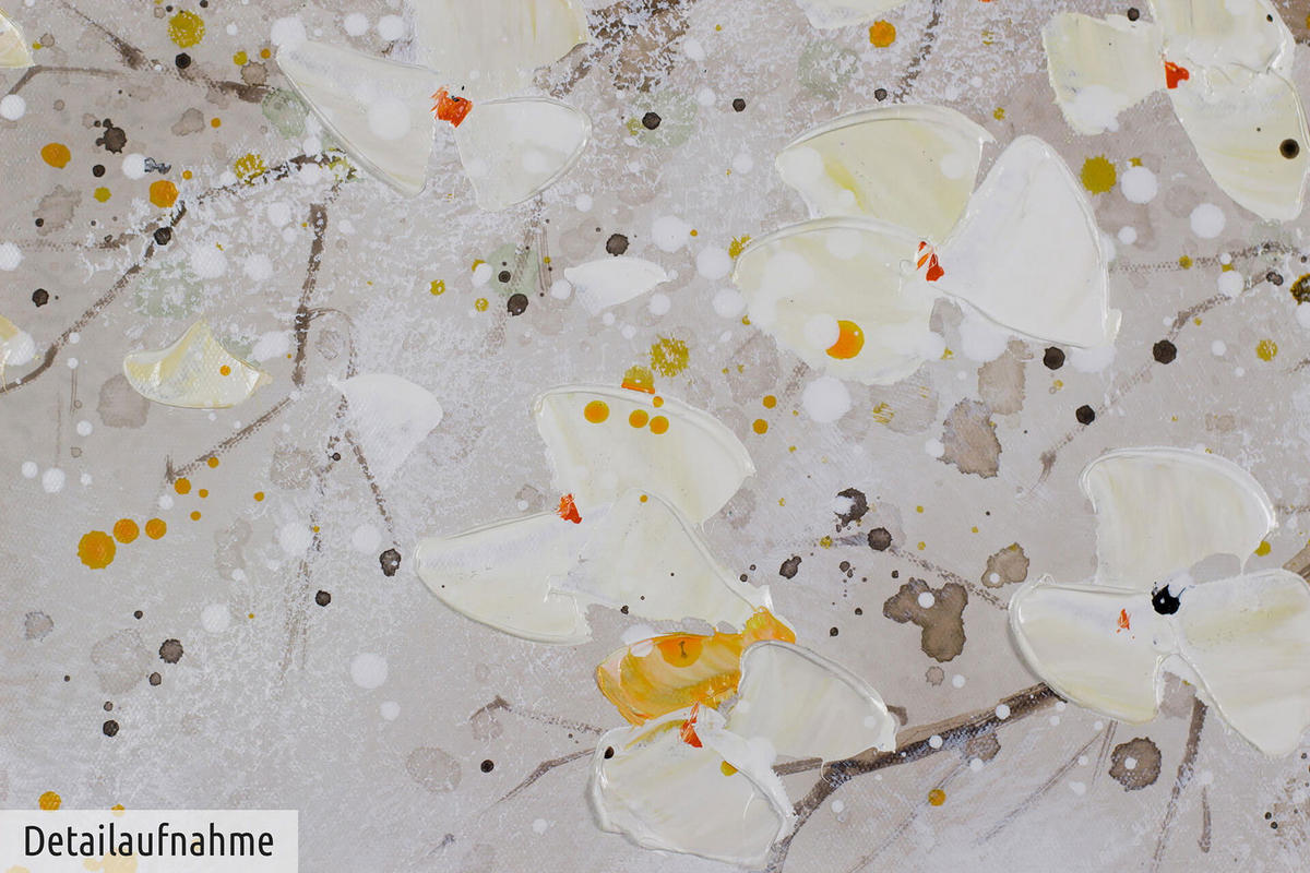 ÖLGEMÄLDE 150/50 cm - Weiß, Holz/Textil (2/50cm) - KUNSTLOFT