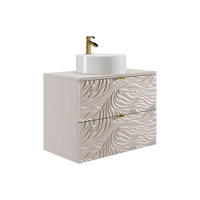 EINZELWASCHTISCH - 80 cm x 46 cm - Holz, Platte - Beige - RINAREL - Beige, Holz (80/60/46cm) - Vente-Unique