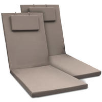ROLLLIEGENAUFLAGE Loft RL 200x60x5cm Taupe (2tlg) - Taupe, Textil (60/200cm) - Beautissu 