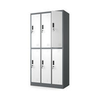 MEHRZWECKSCHRANK mit 6 Fächer Weiß Anthrazit Stahl 90x185x45cm - Anthrazit/Weiß, Metall (90/185/45cm) - Muralo