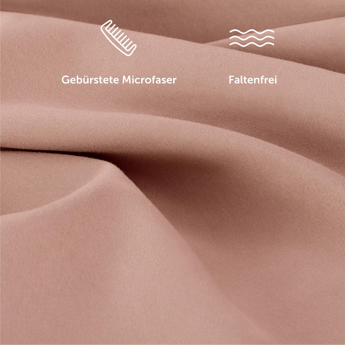 BETTWÄSCHE 3-teilig, 155/220 cm & 2x 40/80 cm, Rosa - Rosa, Textil (155/220cm) - Blumtal