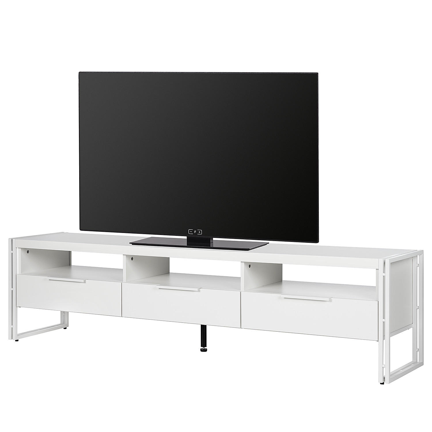 TV-LOWBOARD - Weiß - Weiß, Holzwerkstoff/Metall (180/47/39cm) - home24