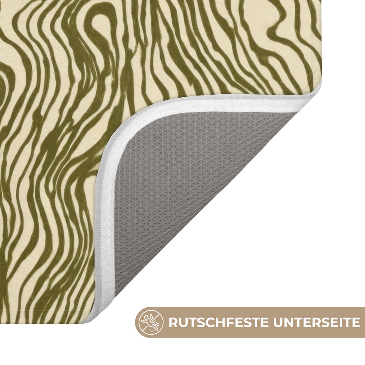WC PŘEDLOŽKA Abstraktní - Mramor - Zelený 50x80 cm - tmavě zelená, textil/plast (50/1cm) - OnlyWow