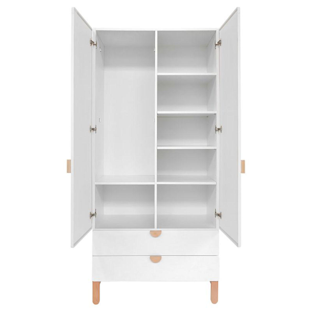 POKOJ PRO MIMINKO 2DÍLNÝ Laurie Bílá a dřevo - bílá, kompozitní dřevo (123.5/90/64cm) - Petits-meubles