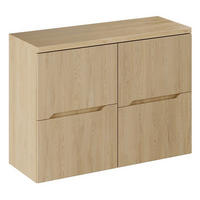 WASCHBECKENUNTERSCHRANK 120 cm 3 Teile - Nordic Cremona N BM396 in Cremona-Eiche - Eichefarben, Holz (120/59/46cm)