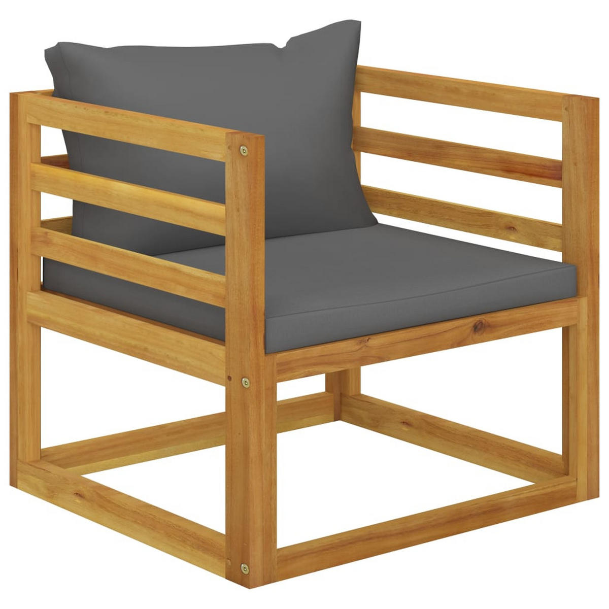 GARTENSET Reichhold 7-teilig - Grau, Holzwerkstoff - Nettlife