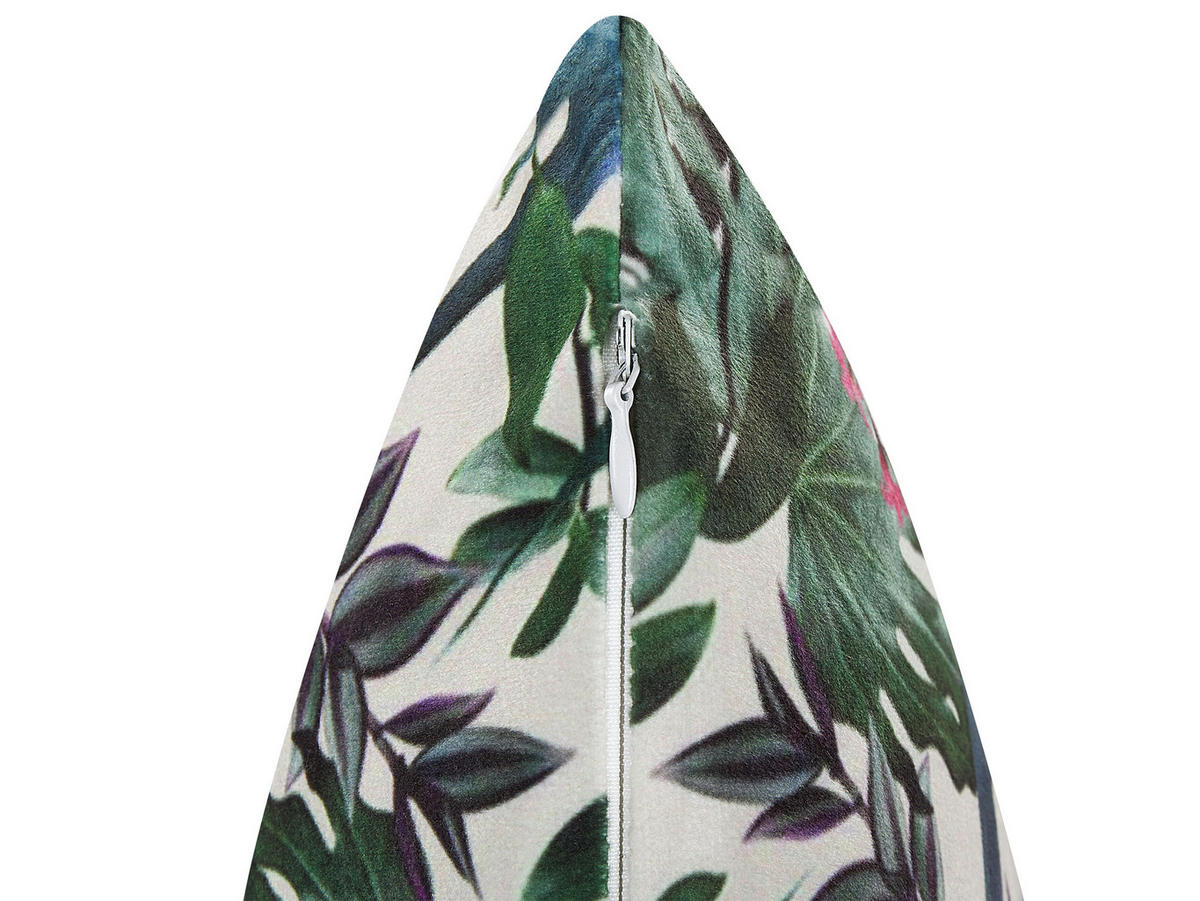 DEKOKISSEN Grün 45/45 cm Gasteria - Grün, Textil (45/45cm) - Beliani