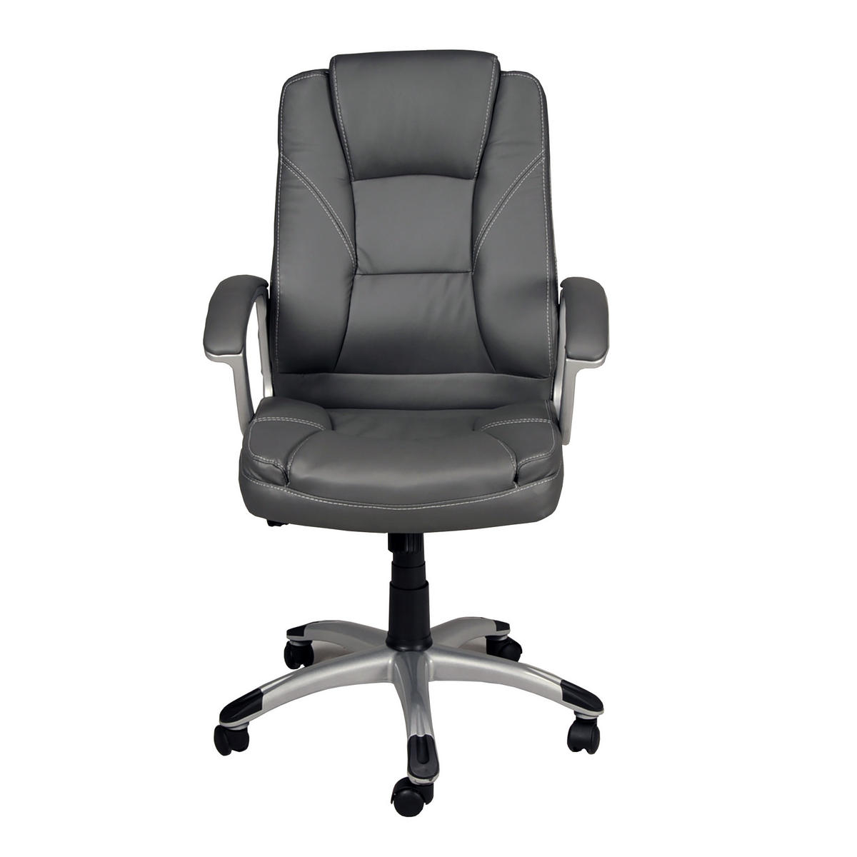 BÜROSTÜHL BOSS, CHEFSESSEL - Grau, Kunststoff (66/117/69cm) - Weber Industries