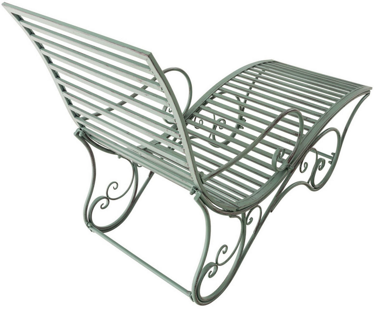 GARTENLIEGE Aurelle antik-grün - Grün, Metall (58/101/140cm) - TPFGarden