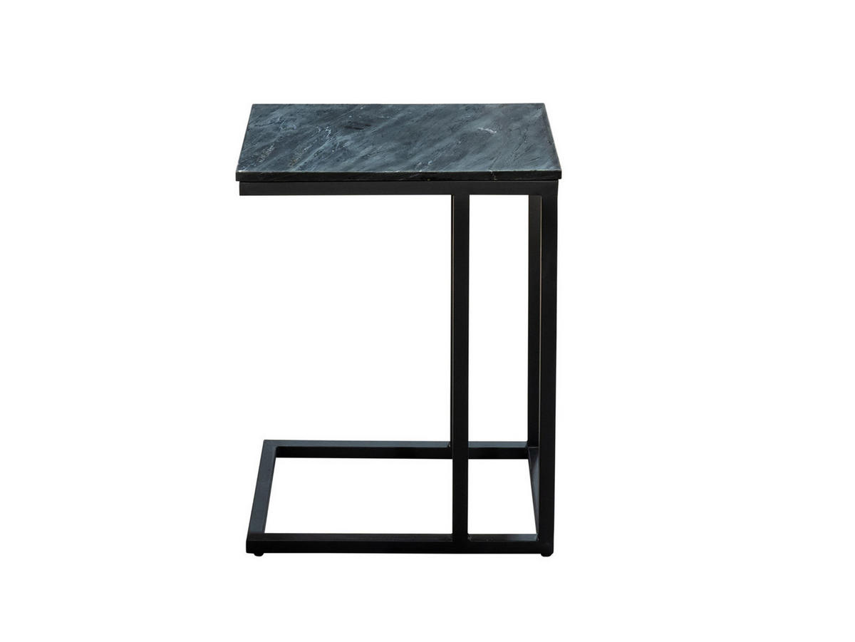 BEISTELLTISCH Slider Mangoholz 48 cm / 32 cm Schwarz - Schwarz, Holz (32/48/72cm) - Villa Möbel