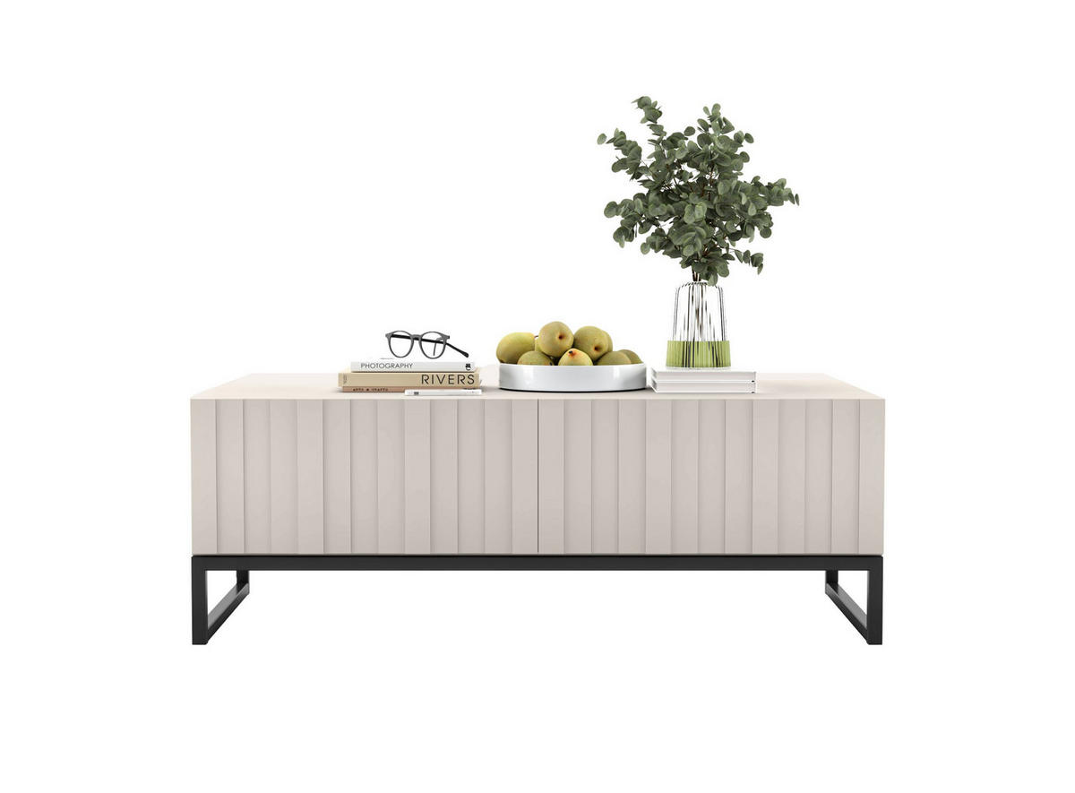 COUCHTISCH Elpis Kaschmir matt Glamour 110 cm - Kaschmir, Holzwerkstoff (54/110/39cm) - Meble Lindner