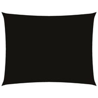 SONNENSEGEL Oxford-Gewebe Rechteckig 4x6 m Schwarz - Schwarz, Textil (600/400cm) - furnicato