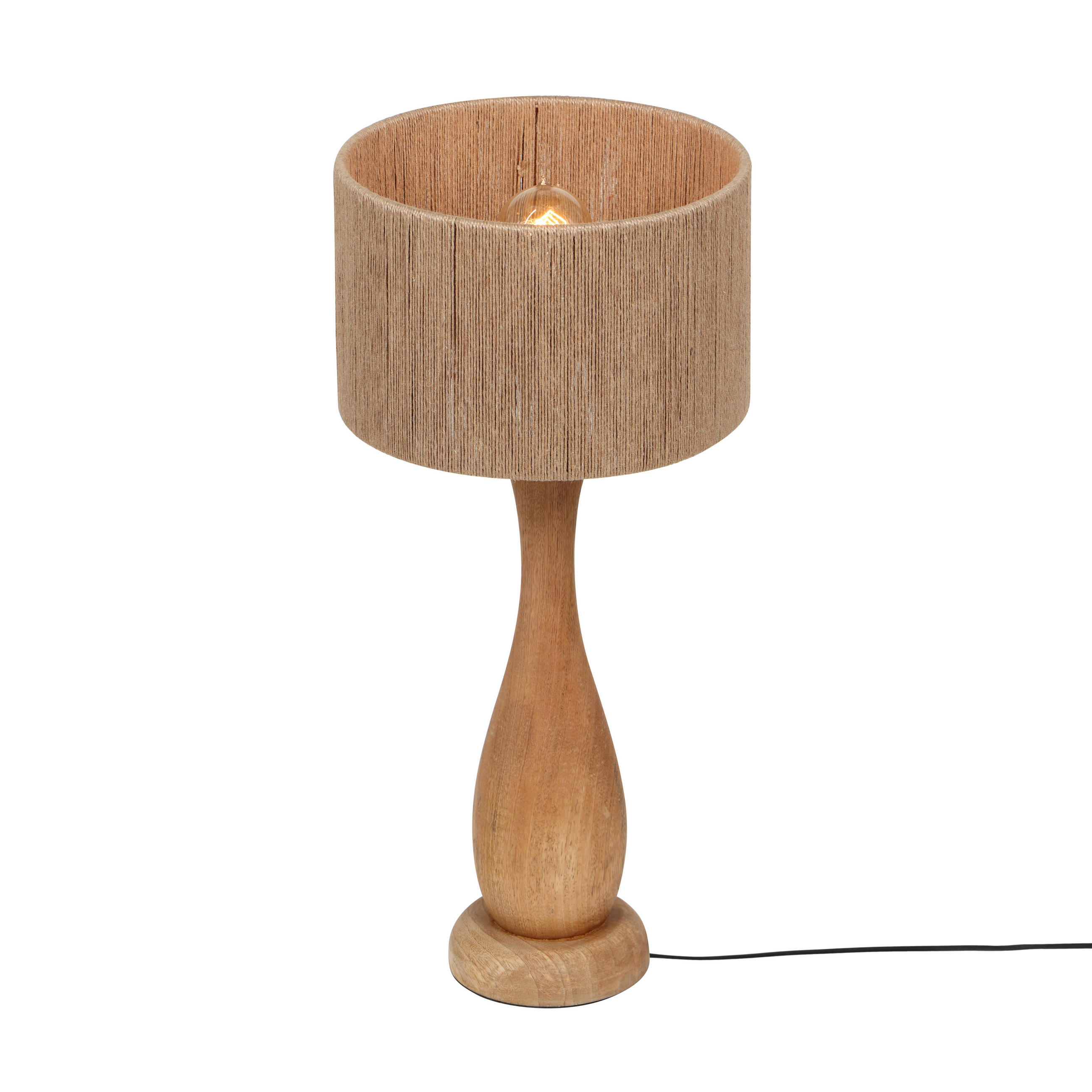 Trio Leuchten Tischlampe Beige 24.5x54x24.5 cm