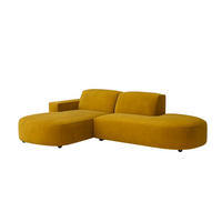 ECKSOFA Cursal Atelier, Stoff Salvador, Gelb, Links - Gelb, Holz (284/166cm) - Kaiser Möbel