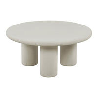 COUCHTISCH - MDF - Betonoptik - Cremeweiß - MARELNA - Weiß, Holz (80/80/37.5cm) - Vente-Unique