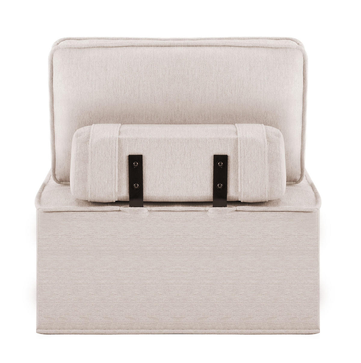 SESSEL 81/81/81 cm mit flexibler Kombination, ergonomischem Komfort und Leinenbezug, Beige - Beige, Holzwerkstoff (81/81/81cm) - Redom