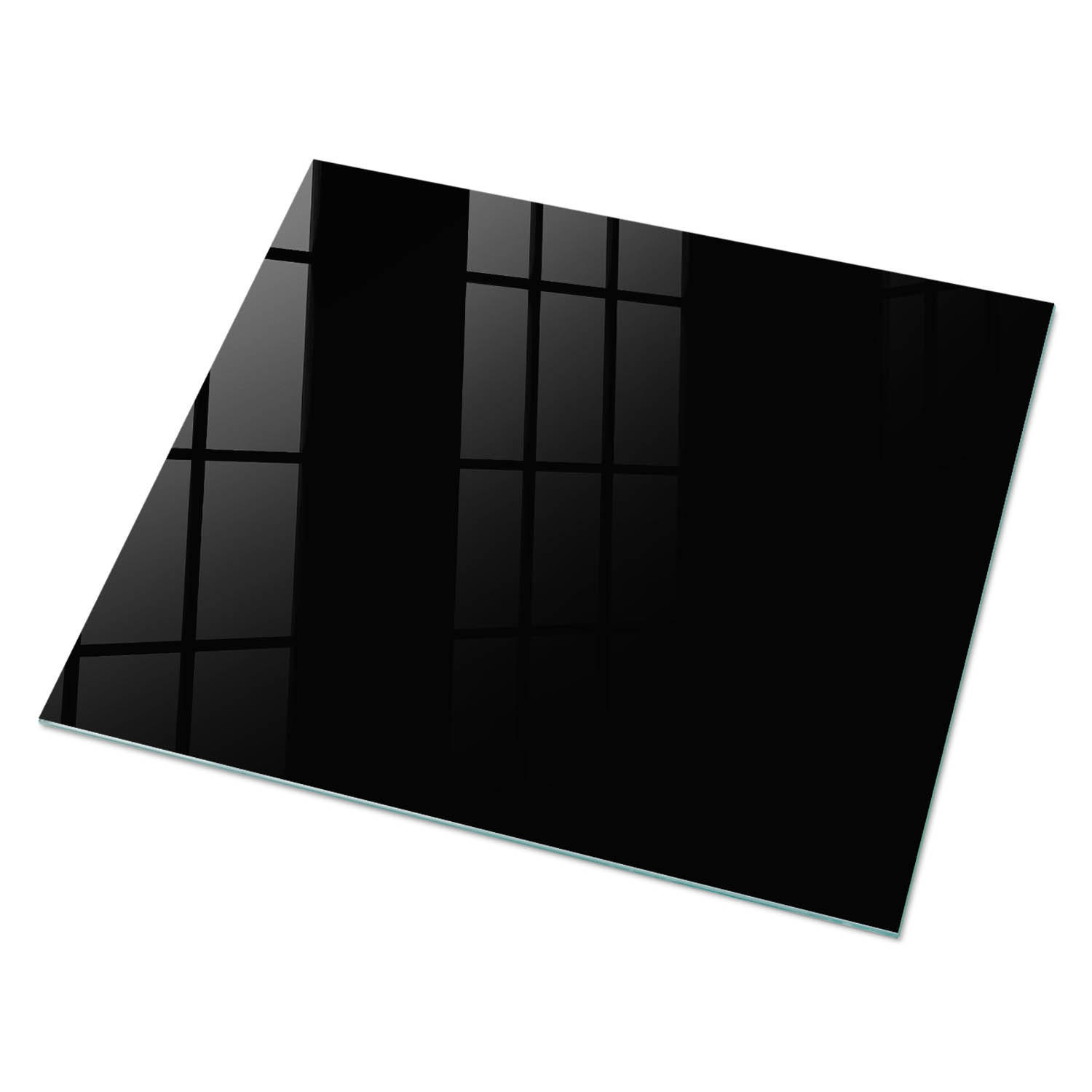 GLASPLATTE 80x60 cm – Schwarz - Türkis, Glas (0.4/80/60cm) - ArtPrintCave