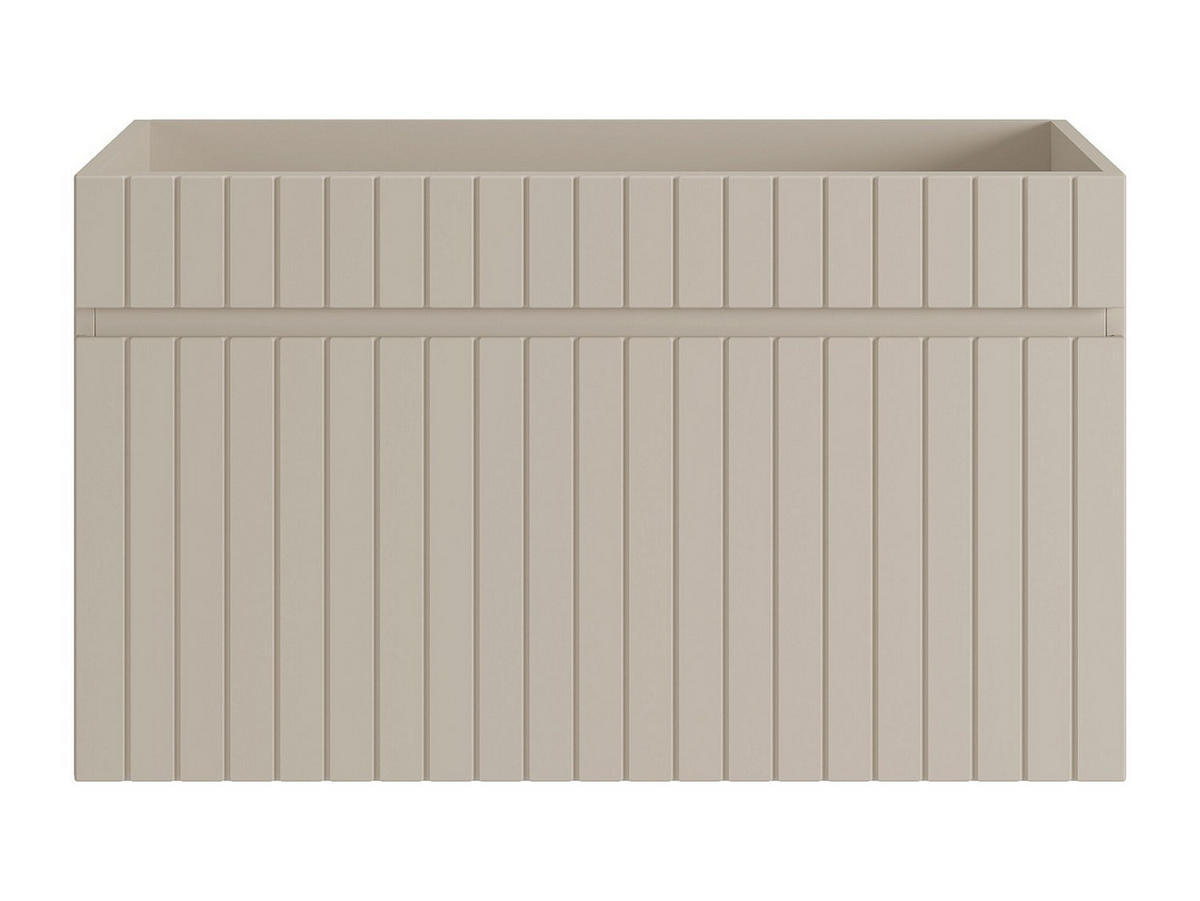 WASCHBECKENUNTERSCHRANK - 80cm x 46cm - MDF - beige - SATARA - Beige, Holz (80/46/46cm) - Vente-Unique