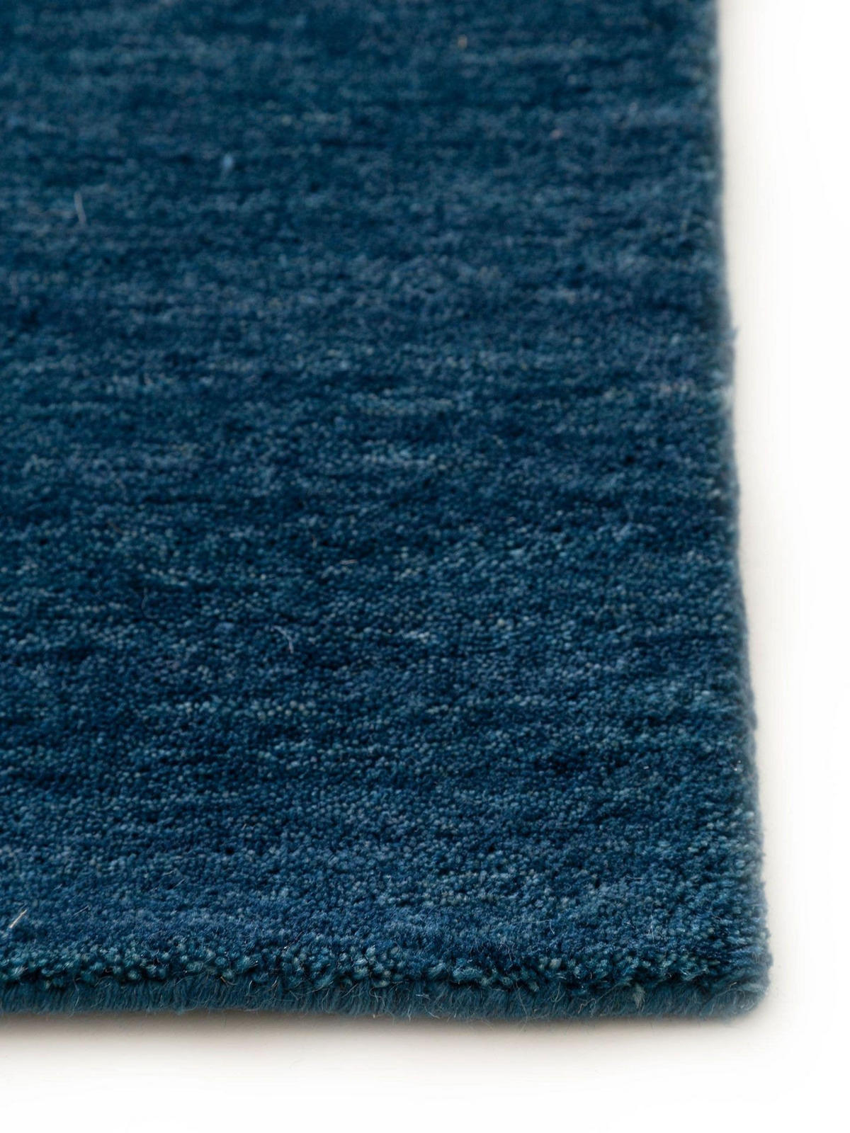 TEPPICH Wollteppich Jamal Blau - Blau, Textil (200/1cm) - KUNSTLOFT
