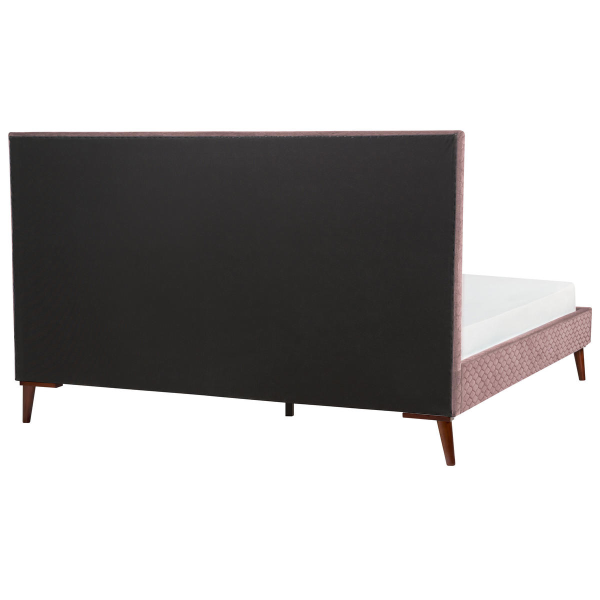 POLSTERBETT mit Lattenrost 180x200 cm Rosa Bayonne - Pink, Textil (180/200cm) - Beliani