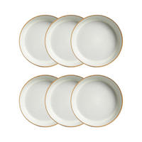SCHÜSSELSET Morita 22 cm 6er-Set - Creme, Keramik (22/22/5cm) - Homla