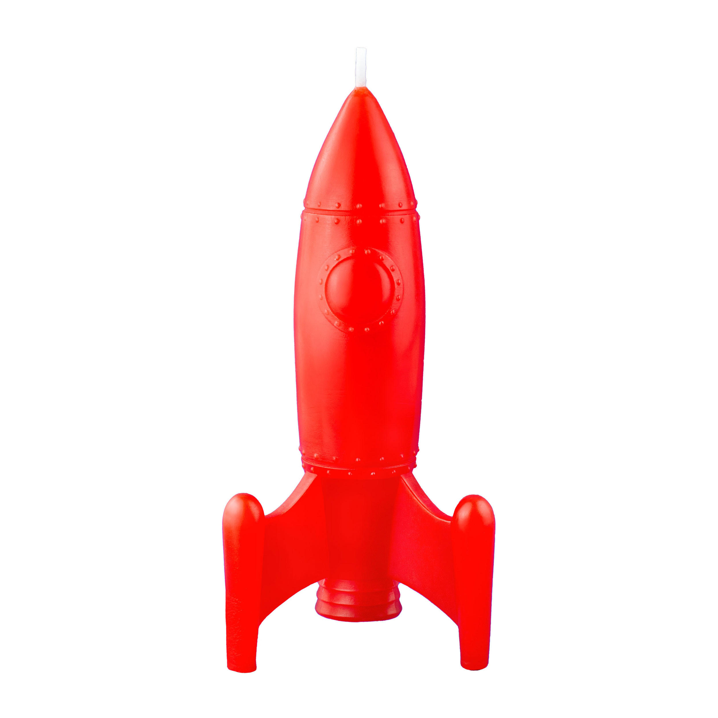 FIGURENKERZE The Rocket Candle, Paraffinwachs, Rot, 18.5 cm - Rot, Paraffin (9/18.5/10cm) - Donkey Products