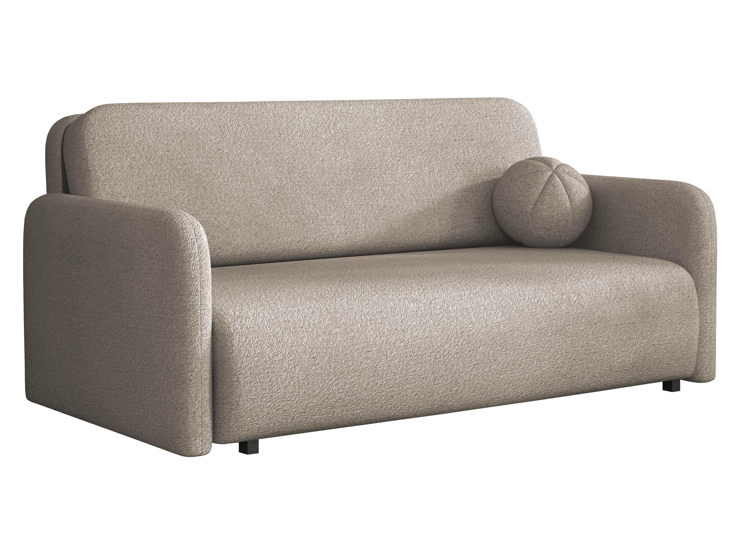 SCHLAFSOFA Viva Sun IV - Hellbraun/Schwarz, Holz/Textil (170/85/103cm) - MIRJAN24