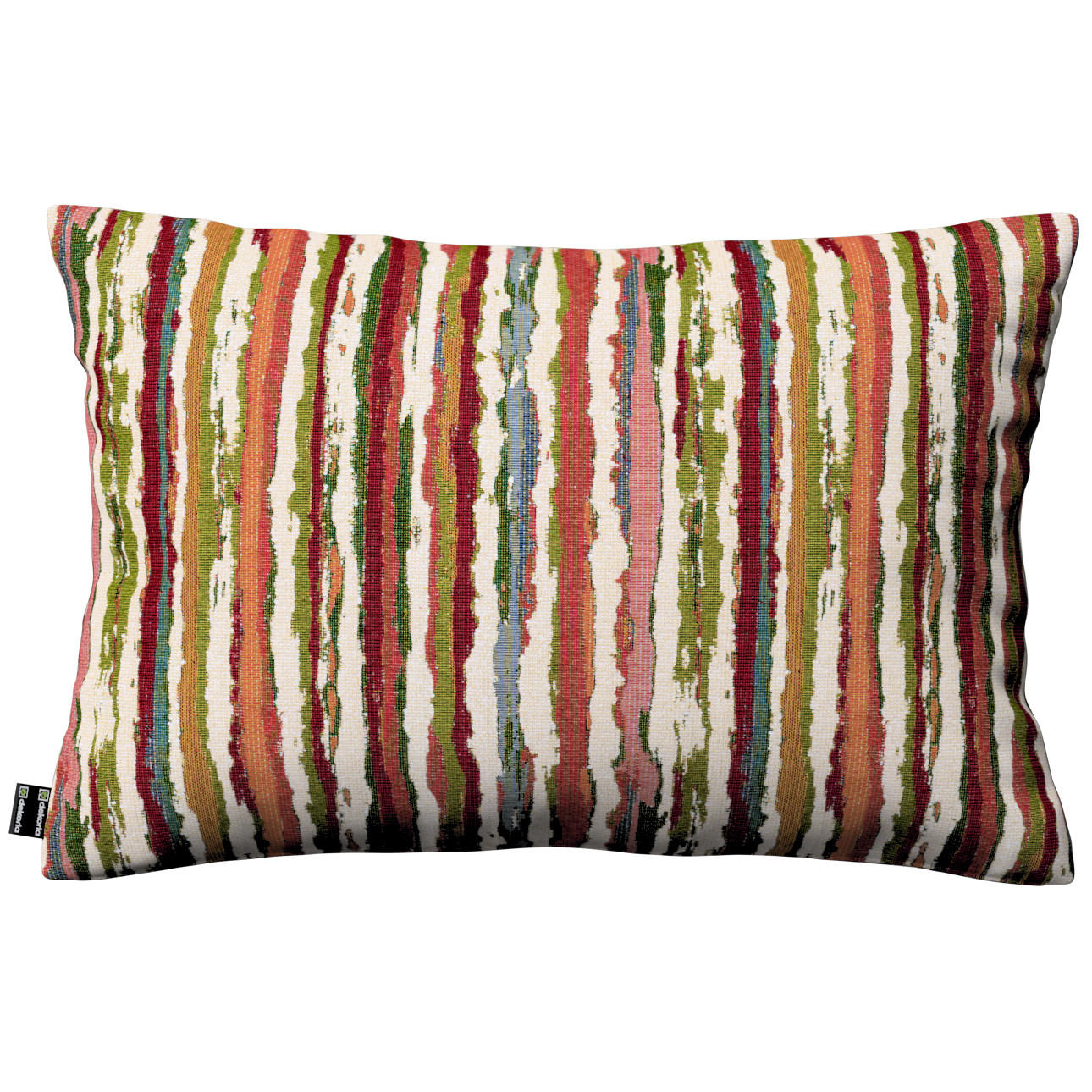 KISSENHÜLLE Cosy Home rot- grün, 60x40 cm - Rot/Multicolor, Textil (60/40cm) - Dekoria