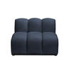 SOFAELEMENT Chenille Stoff Blau - Blau/Schwarz, Holzwerkstoff/Kunststoff (90/70/89cm) - Makamii