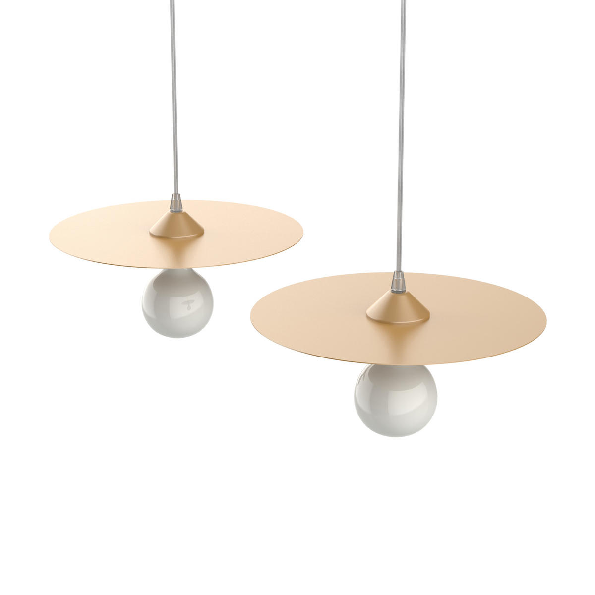 HÄNGELEUCHTE - Goldfarben, Metall (30/30/7cm) - Lumicom