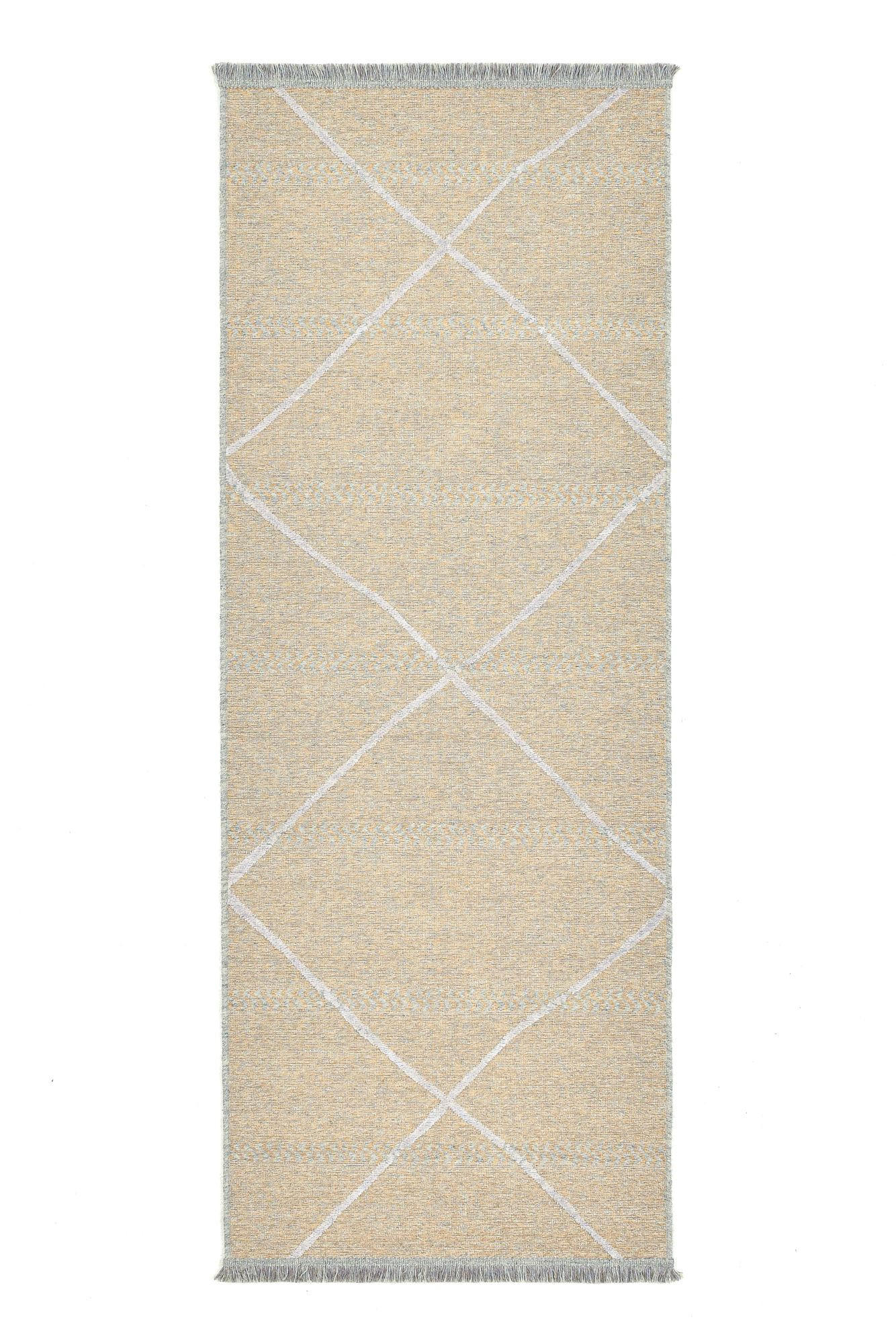 Sansibar Sylt Flachwebteppich Gold 80x200 cm