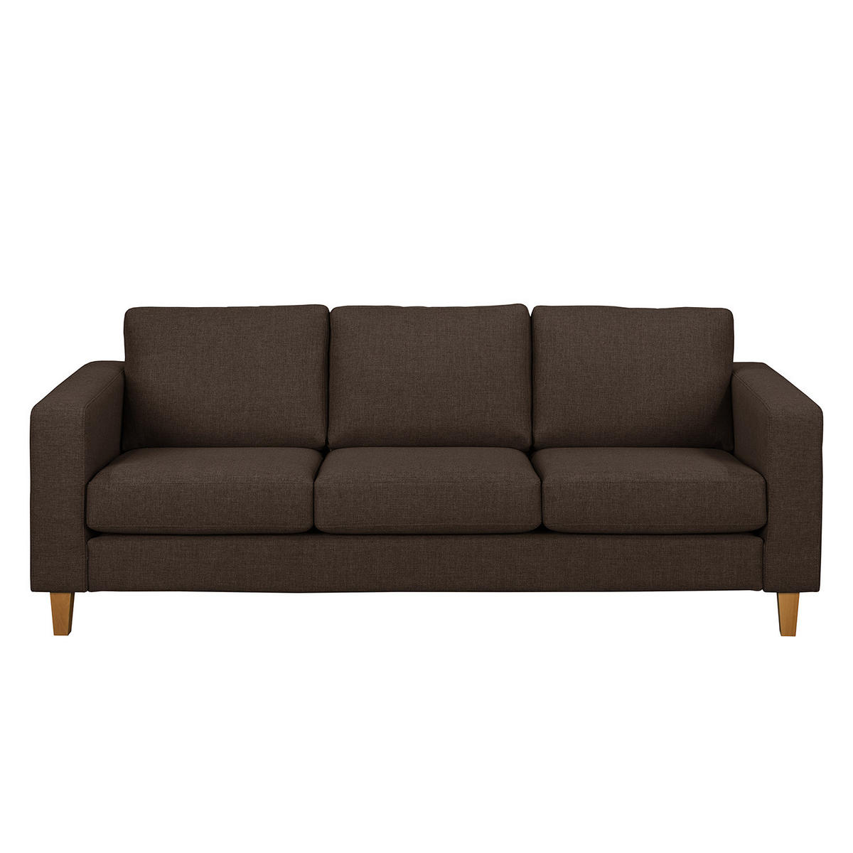 POLSTERGARNITUR - 3-2-1 - Braun, Textil (214/86/90cm) - home24