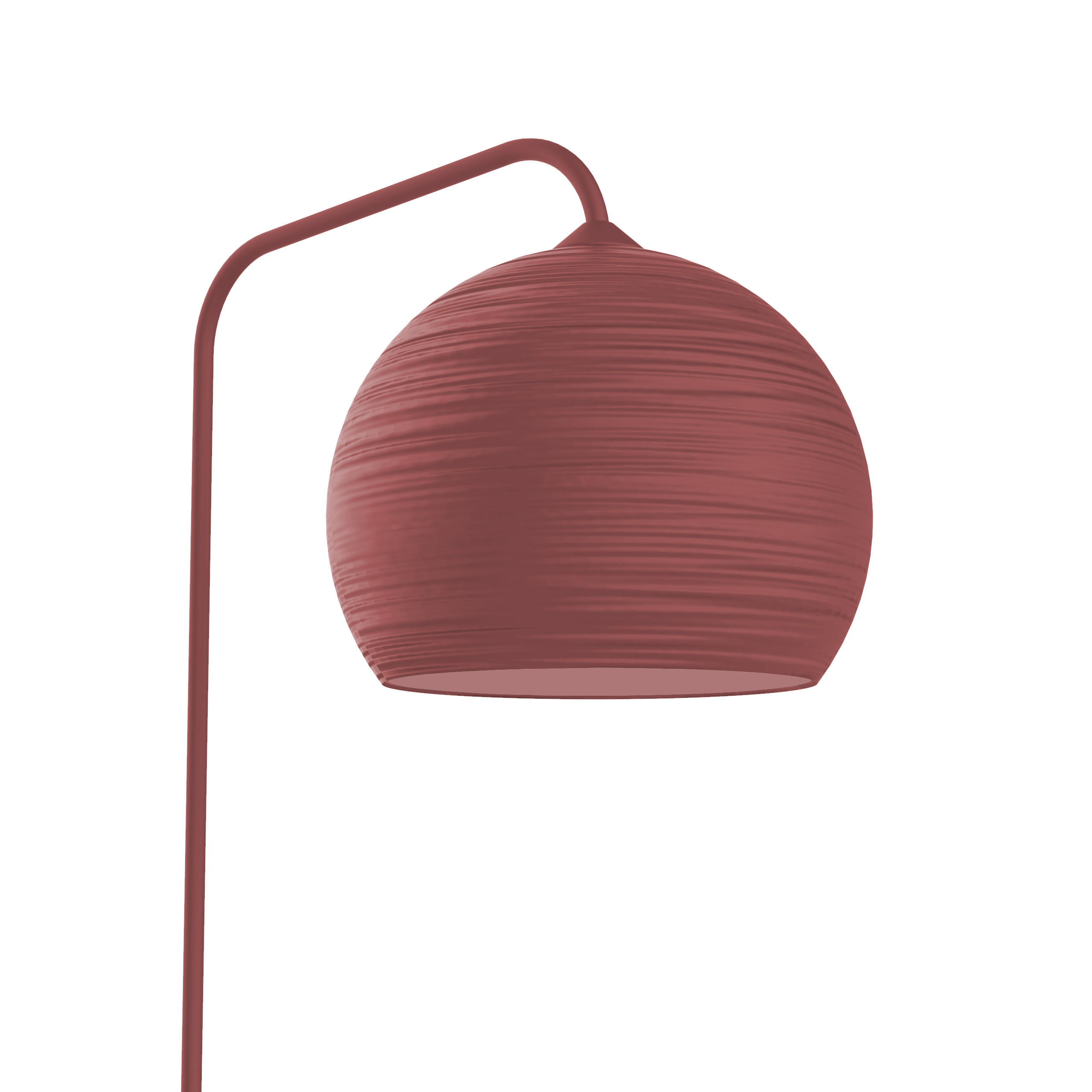 STEHLEUCHTE - Rot, Metall (40/65/170cm) - Lumicom