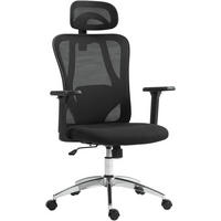 CHEFSESSEL Kunststoff Schwarz - Chromfarben/Schwarz, Kunststoff/Textil (70/113/62cm) - CLP