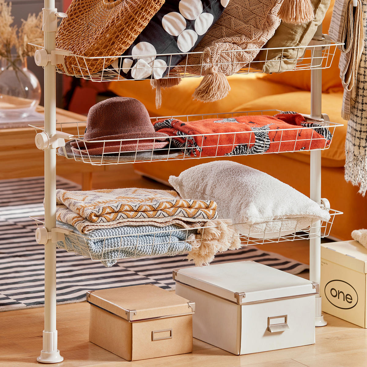 TELESKOP GARDEROBEN SYSTEM Weiß - Weiß, Kunststoff (198/285/1cm) - SoBuy