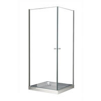 DUSCHKABINE DETO Klar 80 x 80 x 190 cm 6 mm ESG - Klar, Glas (80/80/190cm) - Glasdeals