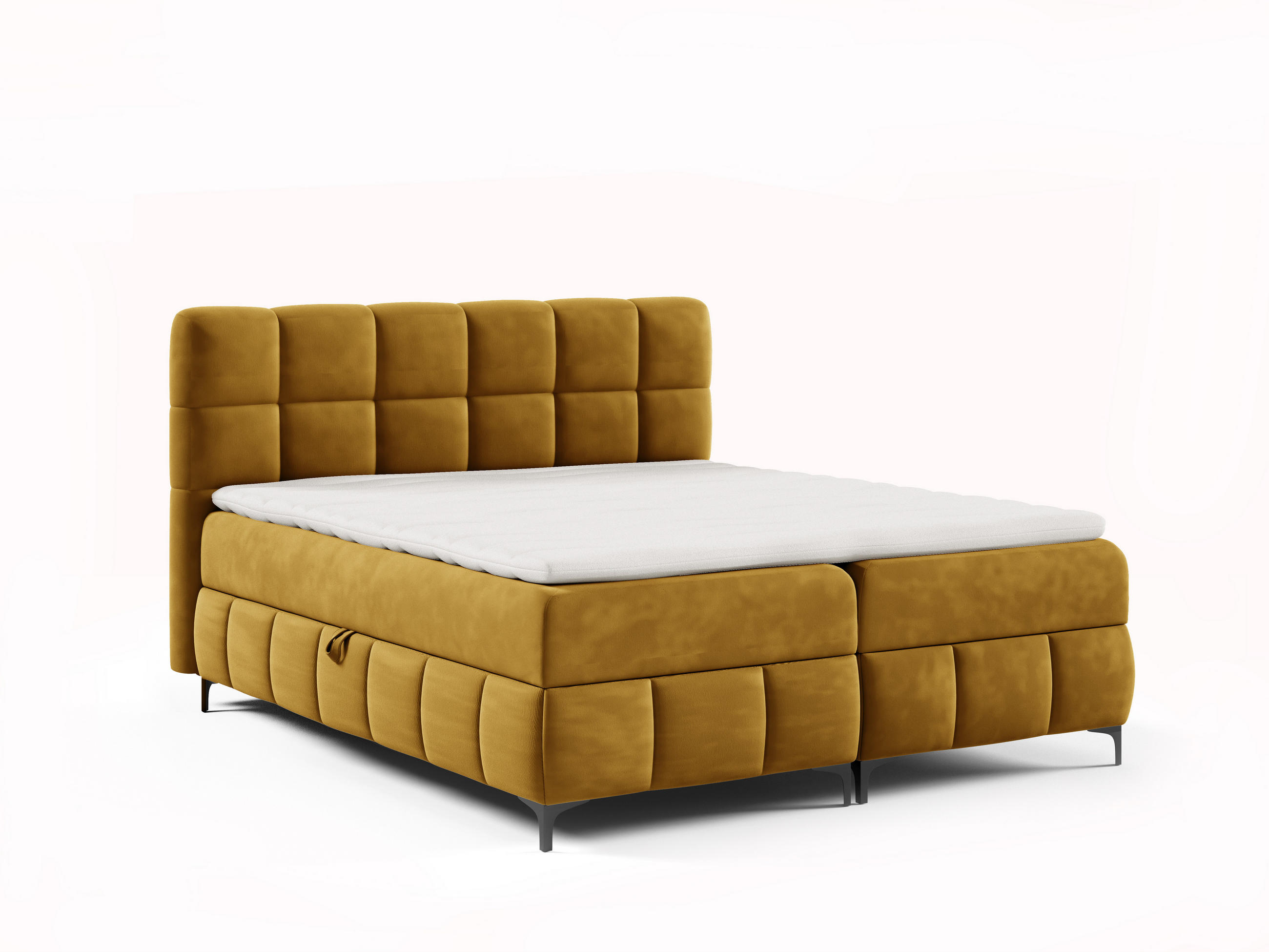 AN Furniture Store Boxbett Gelb 200x200 cm