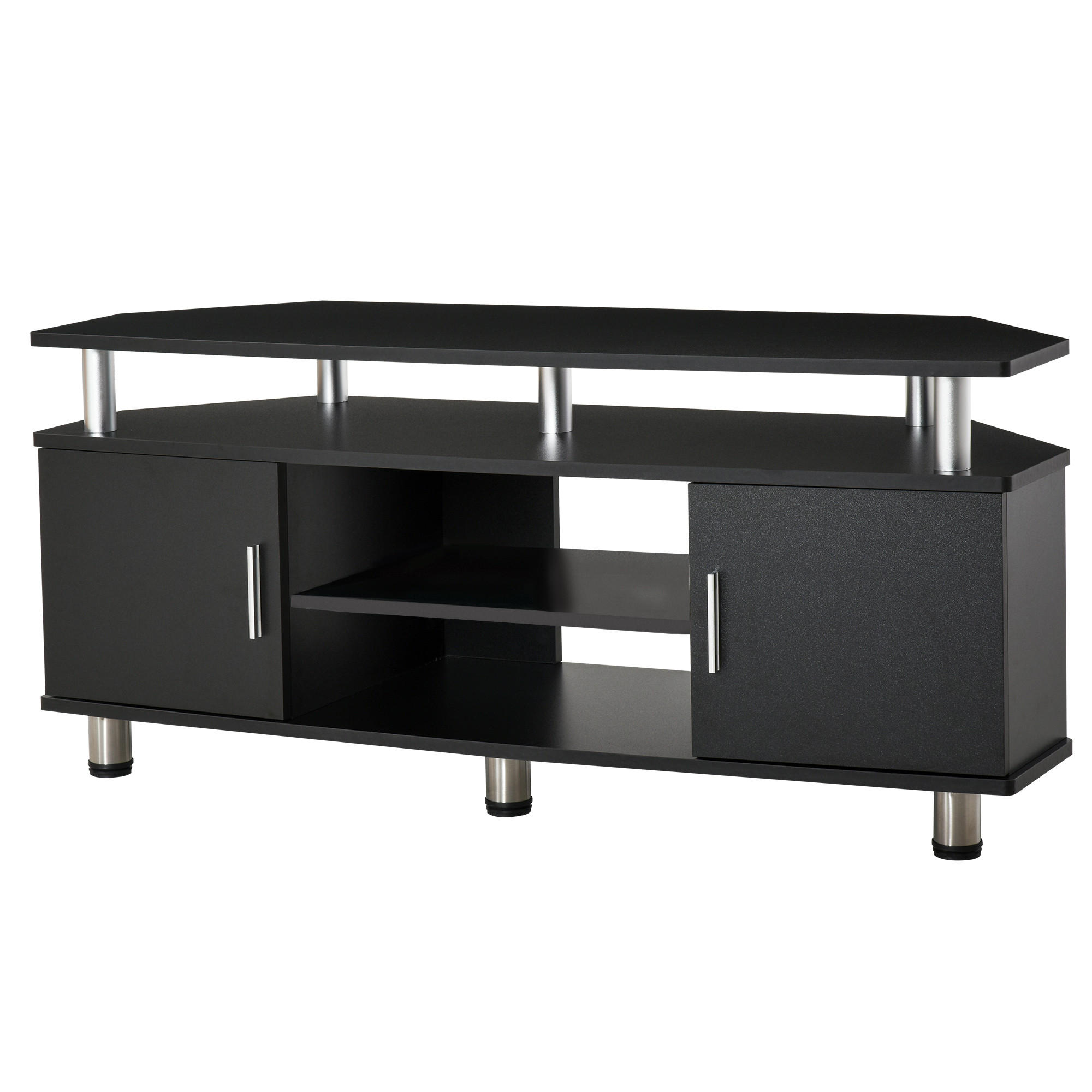 TV-MÖBEL Schwarz 1 Stück - Schwarz, Holzwerkstoff (120/52/40cm) - GiPP