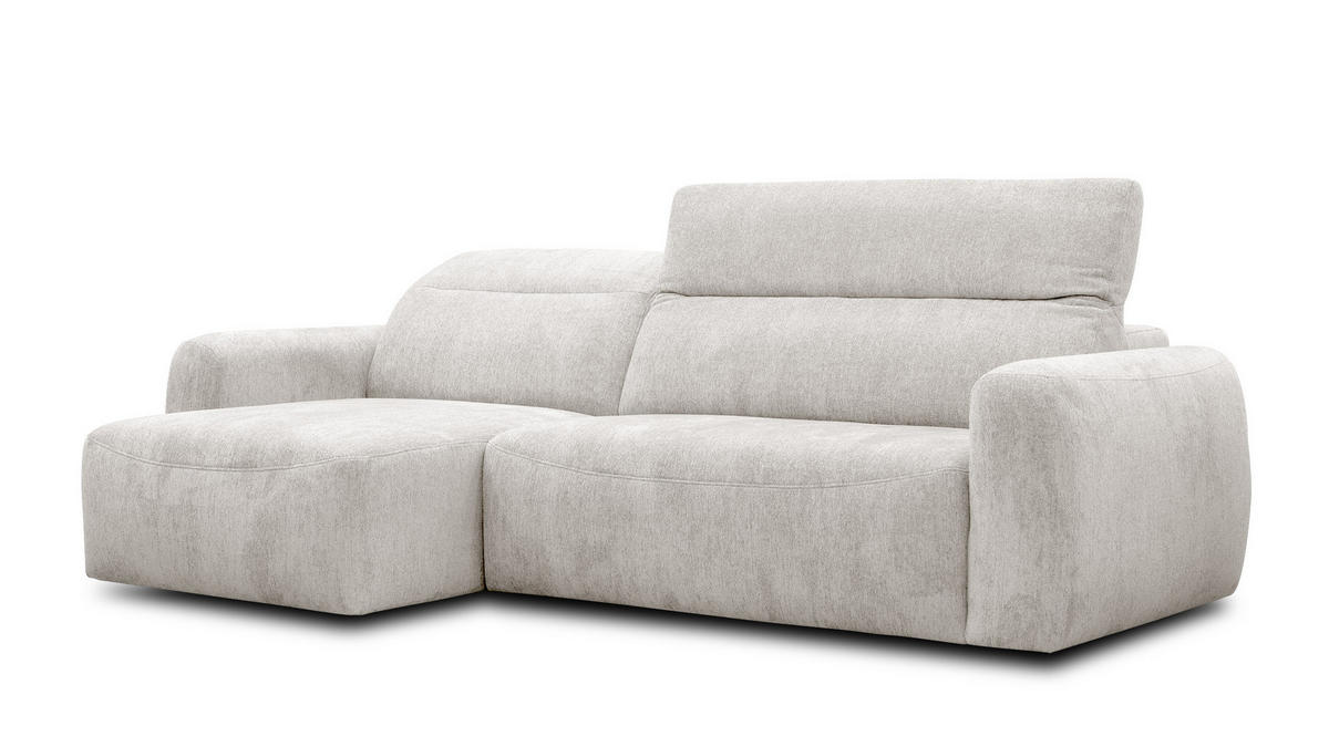 ECKSOFA NERO 4-Sitzer, ecru - Ecru/Schwarz, Holz/Textil (272/81/159cm) - Courtois Laville