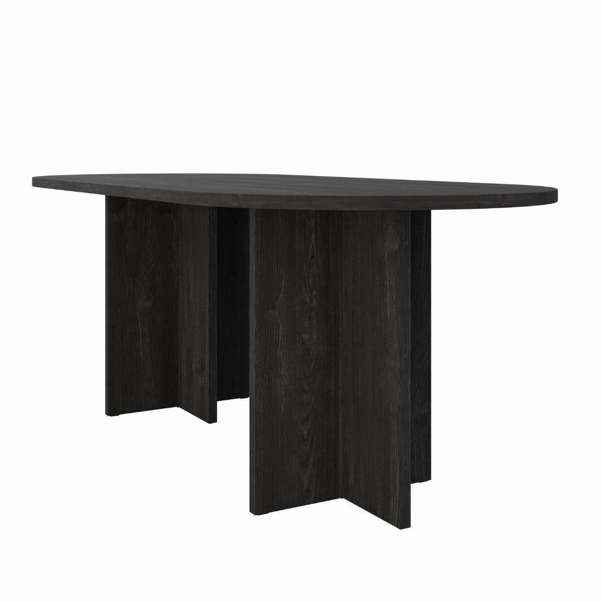 ESSTISCH Jesion Portland SANAS - Schwarz, Holzwerkstoff (90/204/75cm) - Compleo24