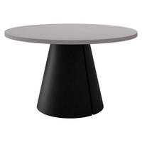 ESSTISCH Calma 120 - Hellgrau/Schwarz, Holzwerkstoff/Metall (120/120/76cm) - MIRJAN24